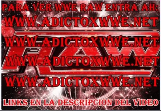 Ver WWE Raw En Vivo 13 de Enero 2014 Gratis
