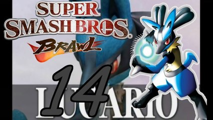Let`s play Super Smash Bros Brawl part 14# Lucario vs Meta Knight