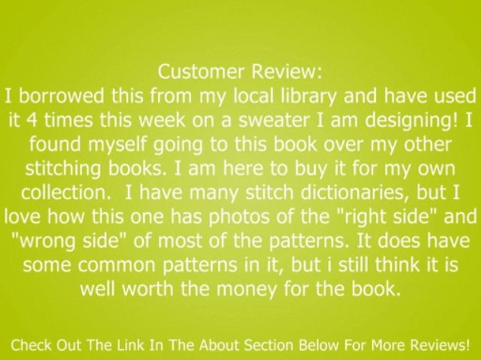 400 Knitting Stitches: A Complete Dictionary of Essential Stitch Patterns Review