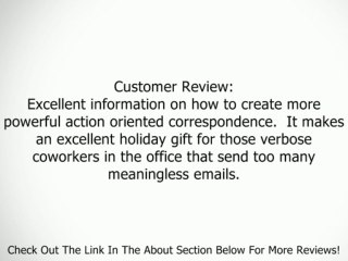 Strategic Business Letters and E-mail Review
