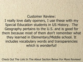 Daily Geography Practice, Grade 4 Review