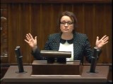 Anna Zalewska - Wystąpienie z dnia 08 stycznia 2014 roku.