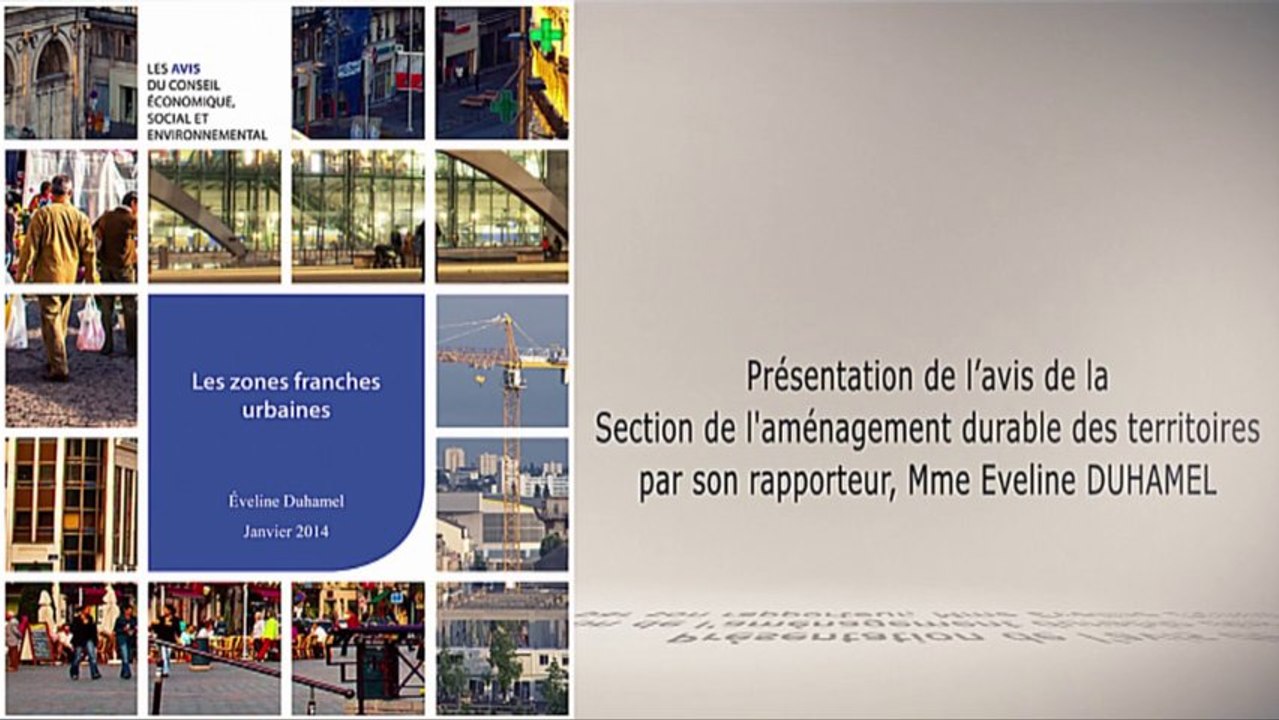 Les zones franches urbaines - cese