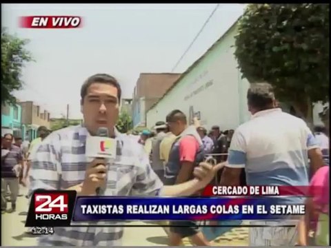 Setame: taxistas indignados por lentitud en entrega de certificado de operación