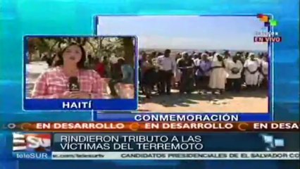 Recuerdan haitianos a víctimas del terremoto de 2010