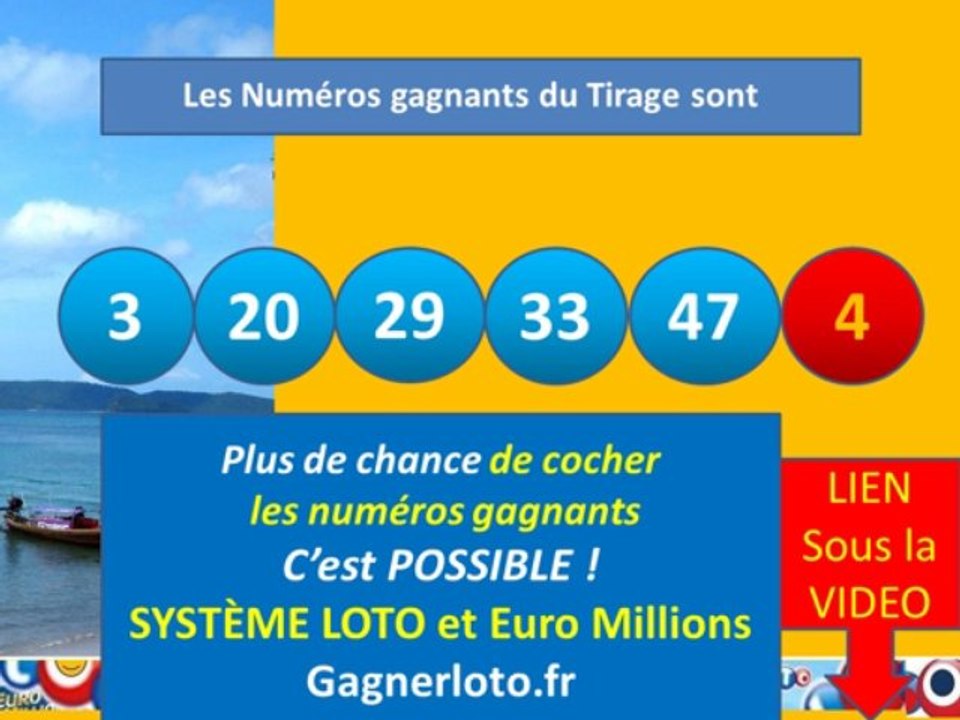 LOTO 13 JANVIER RESULTAT TIRAGE LOTO LUNDI 13/01