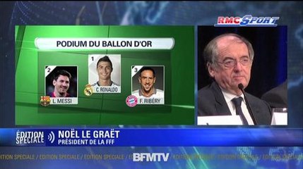Ballon d'or / Le Graët : "Je suis déçu pour Ribéry" - 13/01
