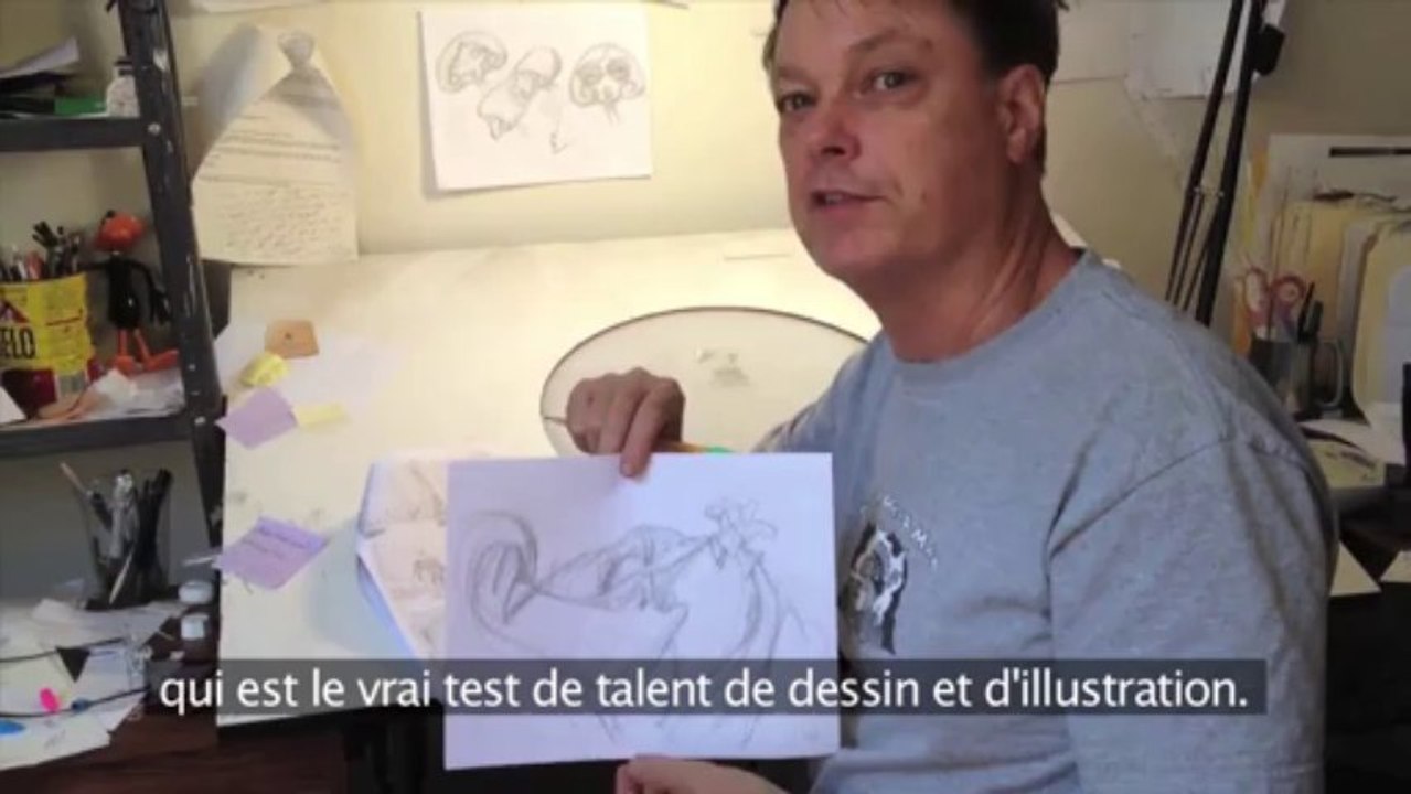 Les amants Électriques (cheatin') de Bill Plympton - n°4  Le layout démonstration en direct