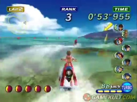 Wave Race : Blue Storm - Figures en pleine course