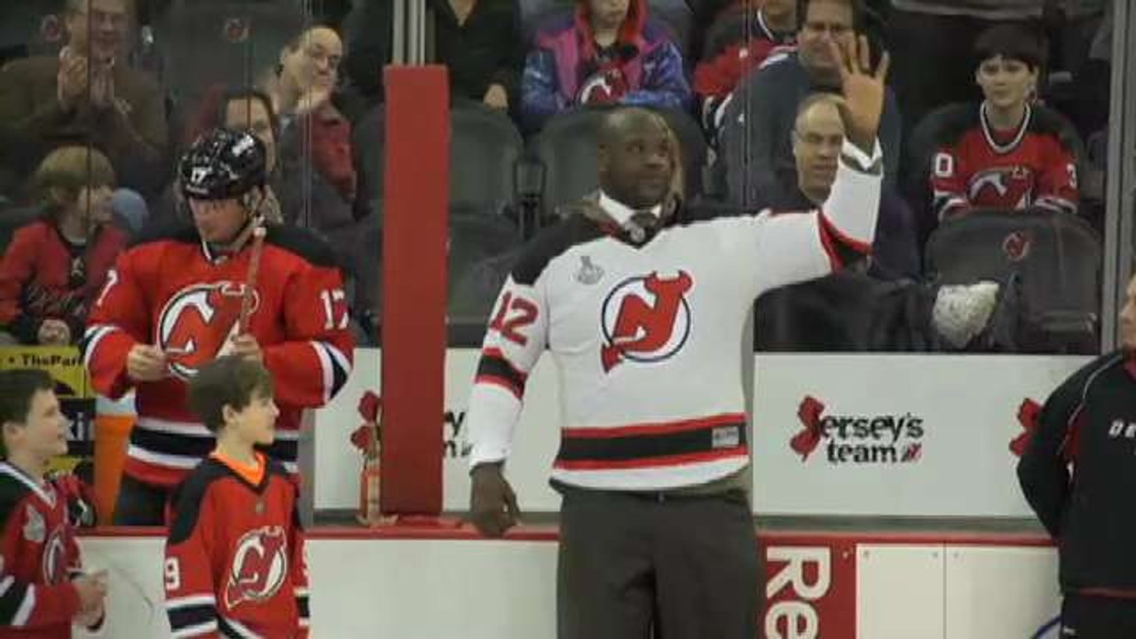 Shaq Hangs with Devils, Drives Zamboni