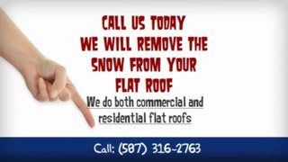 Flat Roof Snow Removal Calgary - Call Today (587) 316-2763