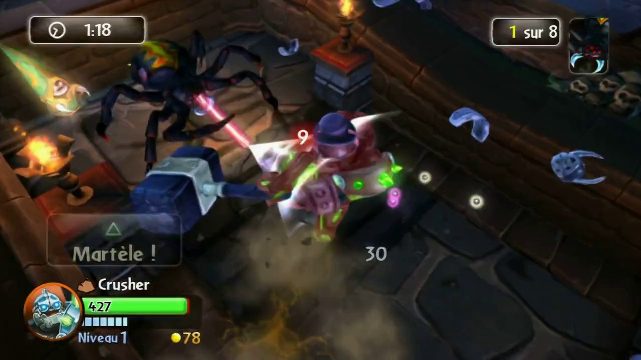 Skylanders Giants - Crusher fait un nettoyage de Printemps.