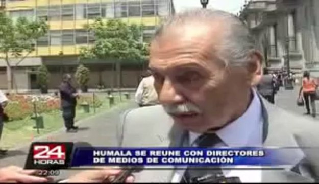 La Haya: Humala se reúne con directores de medios de comunicación