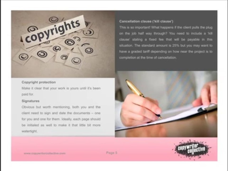 Copywriter Collective Agony Ant Legal coverage for freelance copywriters