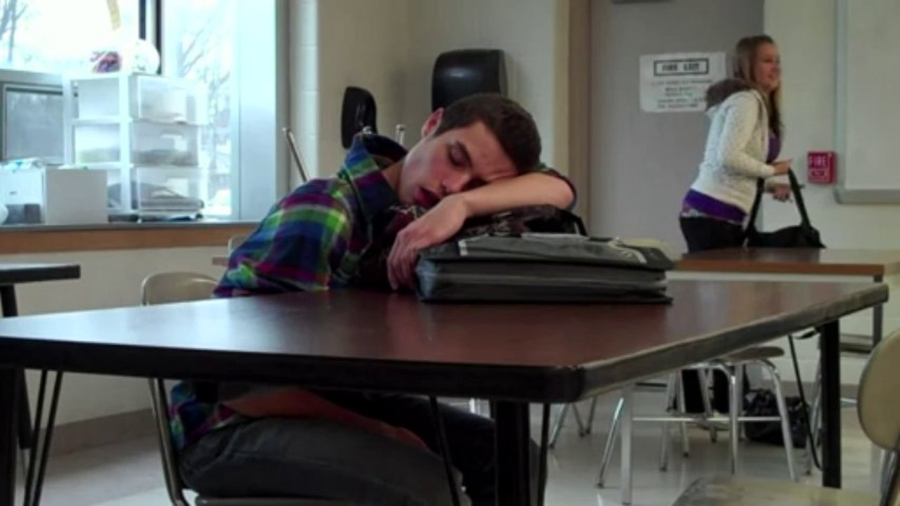 Teacher sleeping student