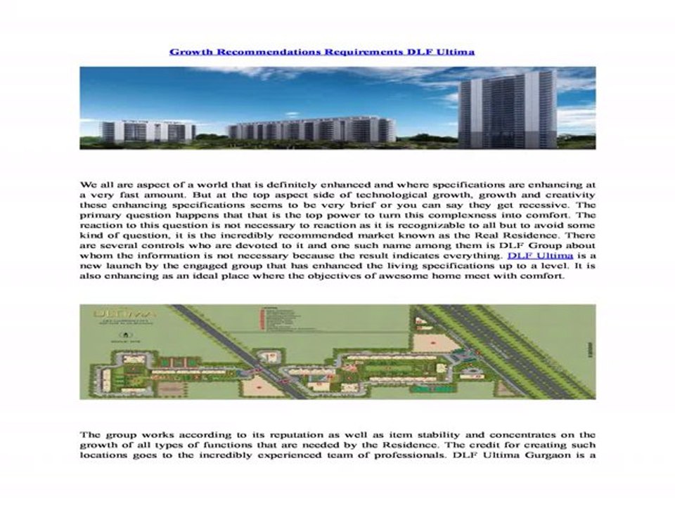 Growth_Recommendations_Requirements_DLF_Ultima