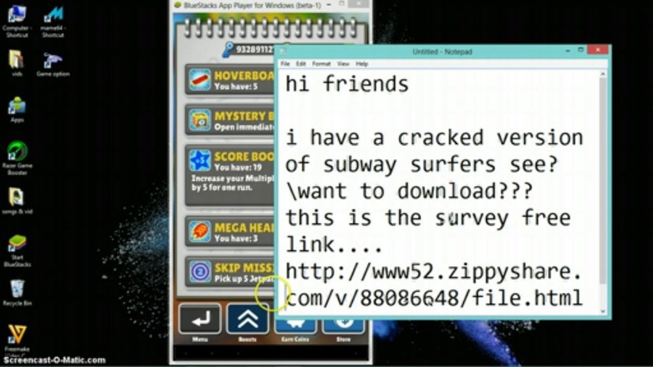 subway surfers cracked no survey, proof, working 100 % no password