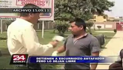 VIDEO: Estafador queda libre por falta de una orden de captura