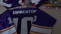 Minnesota Vikings #10 Fran Tarkenton American Football Throwback Jersey Purple