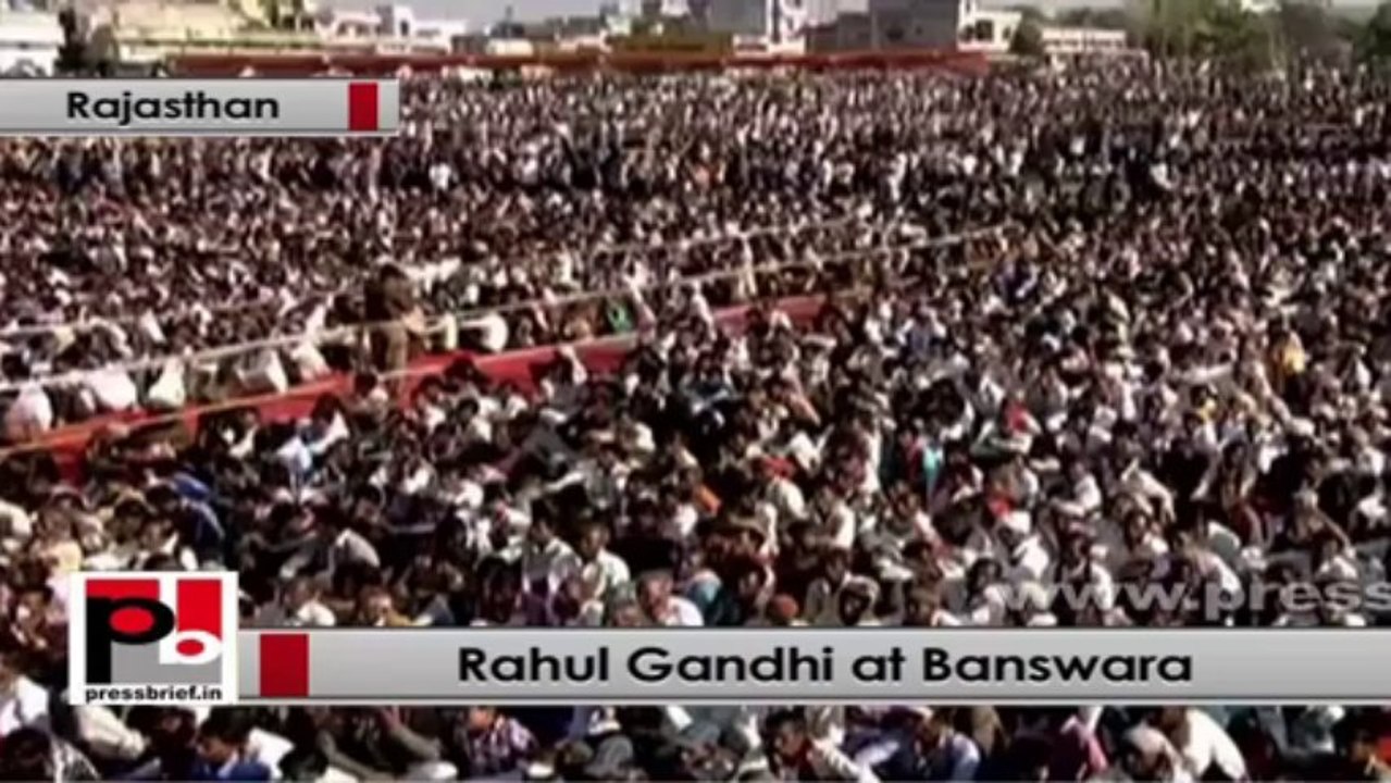 Rahul Gandhi: Congress has run the government of common man in Rajasthan