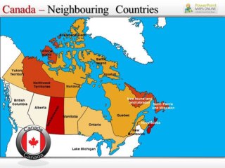 Canada Map Presentation Templates