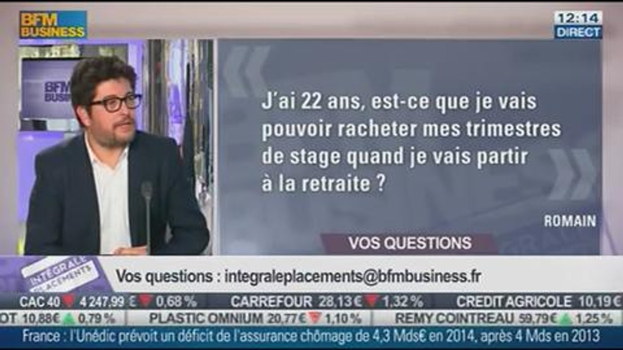 Les réponses de Jean-Philippe Dubosc aux auditeurs, dans Intégrale Placements - 14/01 1/2