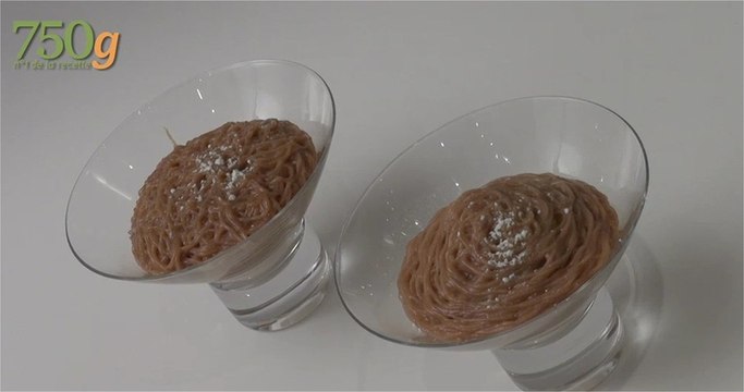 Recette du Mont-Blanc maison ou torche au marron - 750 Grammes
