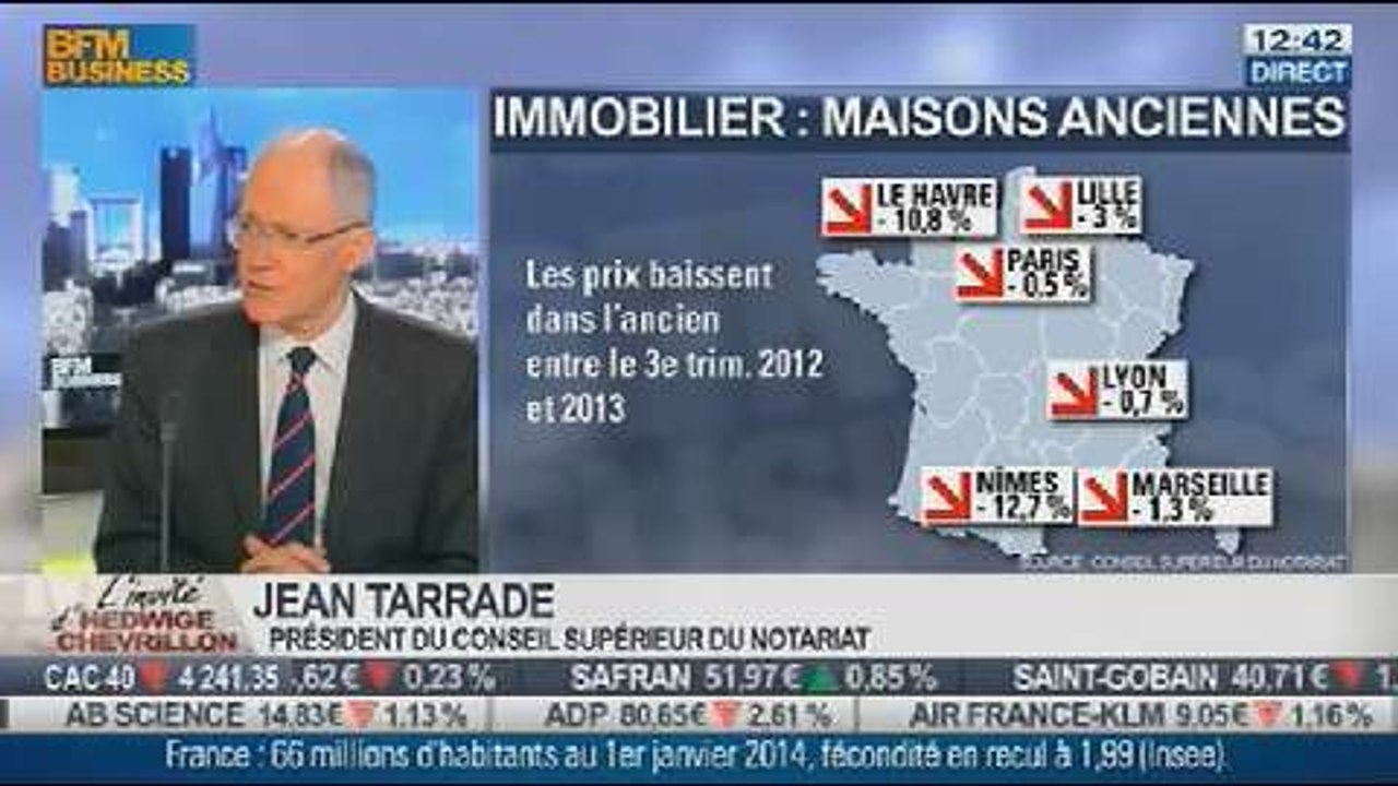 Jean Tarrade, Conseil Supérieur du Notariat, dans L’Invité de BFM Business - 14/01