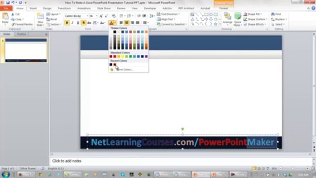 Effective PowerPoint Presentations - How To Add Text To PowerPoint 2