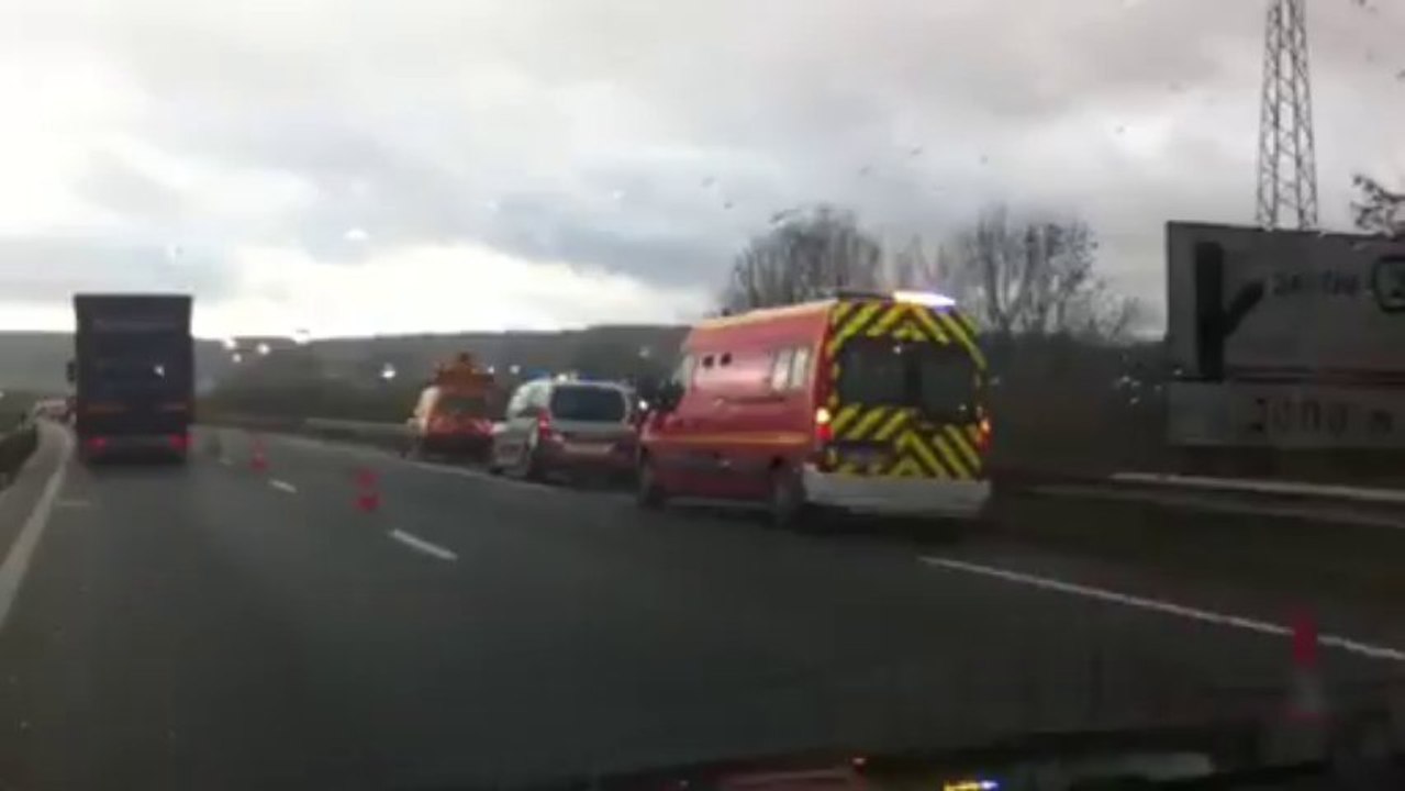 Accident sur l'A31 sens Metz-Nancy le 14 janvier 2014