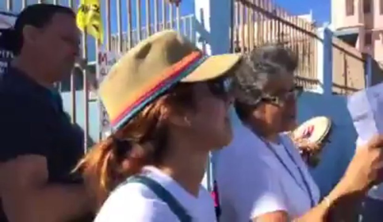 MINH ¡En la calle con la gente! Paro magisterial Escuela A. Lincoln