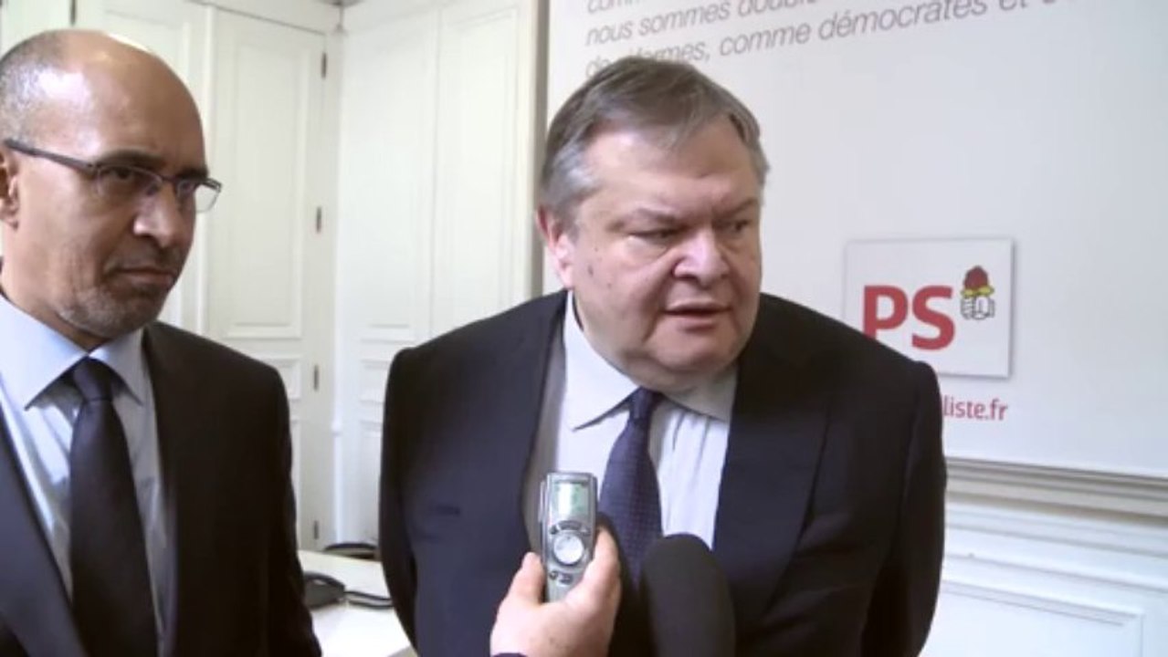 Rencontre entre Harlem Désir et Evàngelos Venizélos, Ministre grec des affaires étrangères et Président du Mouvement socialiste Panhellénique (PASOK)