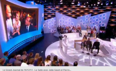 julie Gayet le grand journal décembre 2013