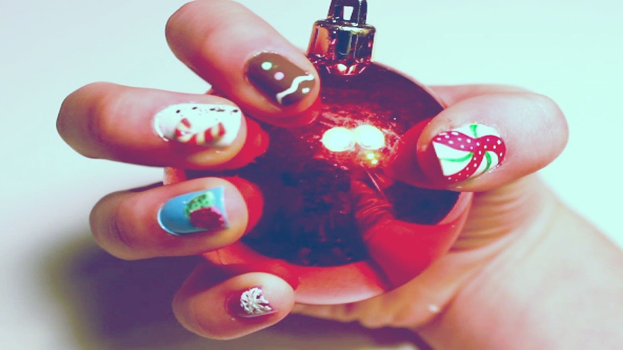 Gingerbread House Nail Tutorial