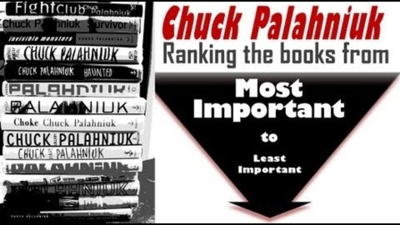 Ranking Chuck Palahniuk's novels from Most Important to Least Important