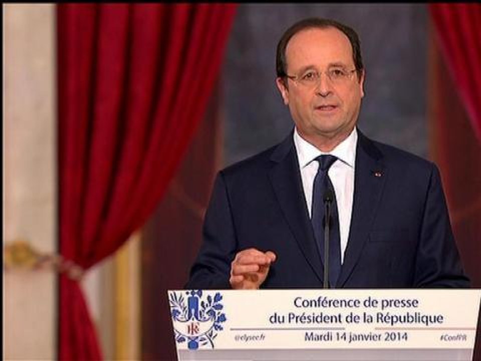 Hollande annonce la fin des cotisations familiales pour les entreprises d'ici à 2017 - 14/01