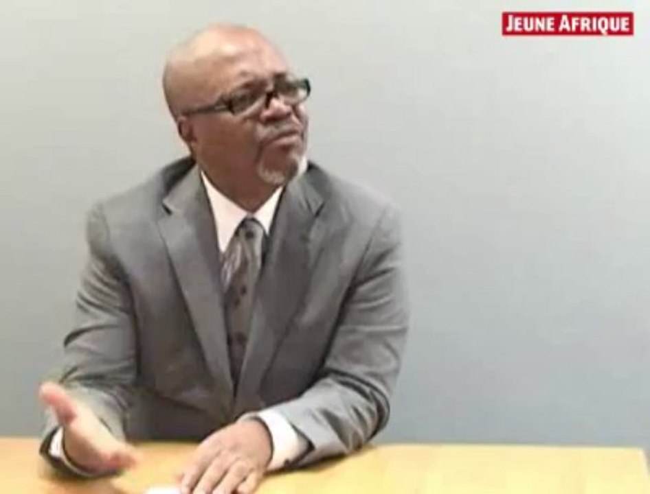 André Mba Obame, secrétaire exécutif de l'Union nationale du Gabon