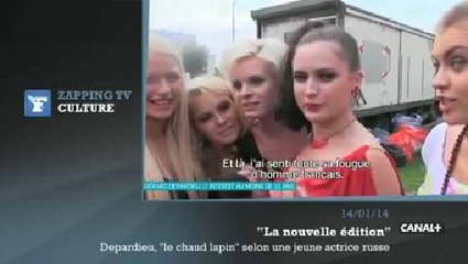 Zapping TV : en Russie, Depardieu est un «chaud lapin»