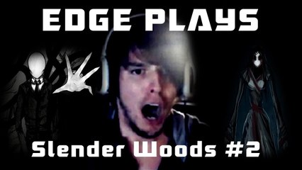 SCARY GAMES?! New Slender Woods w/ Facecam Part 2!