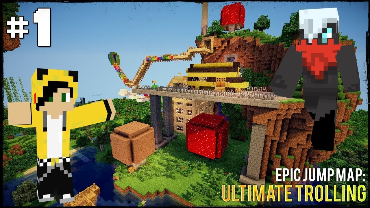 Minecraft Epic Jump Map Ultimate Trolling w/ Edge & CPK #1