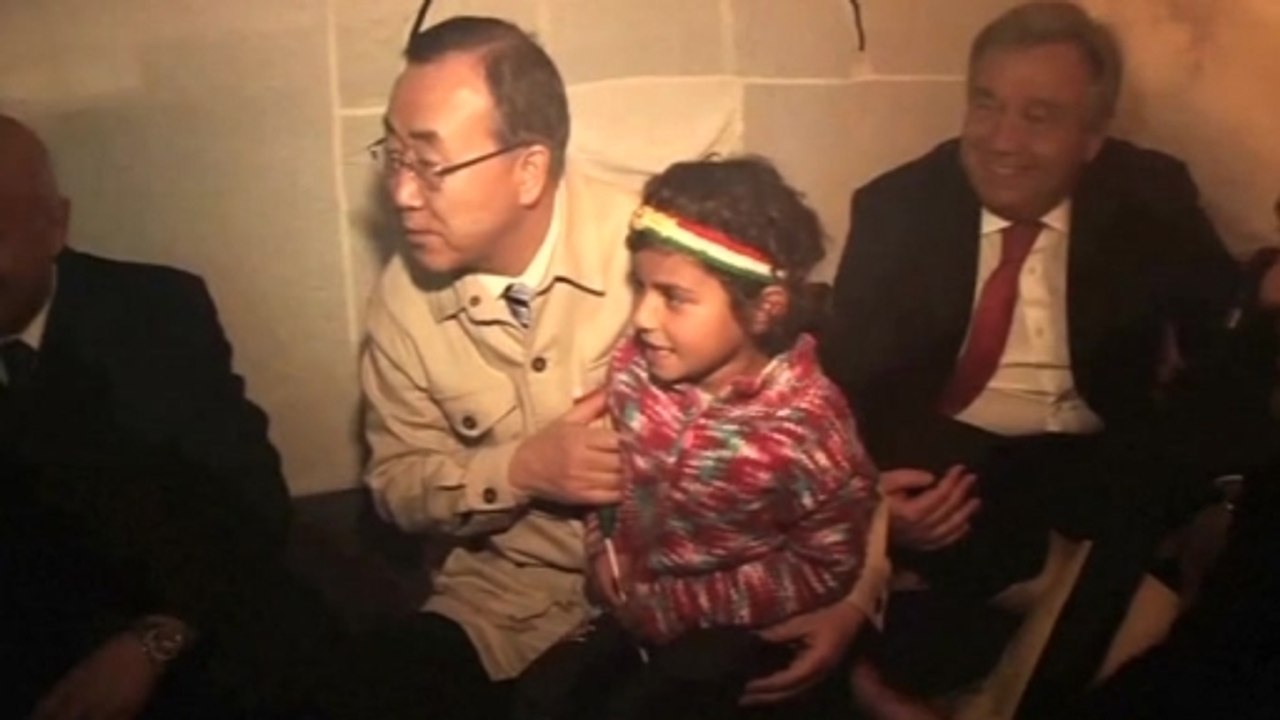 Ban ki-Moon visits Syrian refugees in northern Iraq
