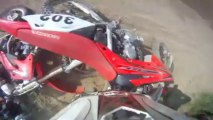 Go Pro SCR GP Mini Class Motocross Race Crash