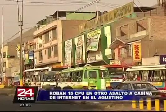Delincuentes roban 15 computadoras de cabina de internet en El Agustino