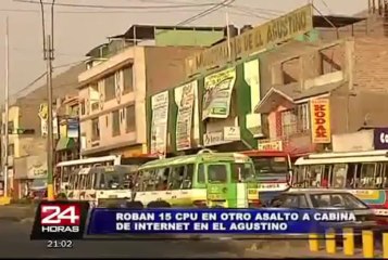 Delincuentes roban 15 computadoras de cabina de internet en El Agustino