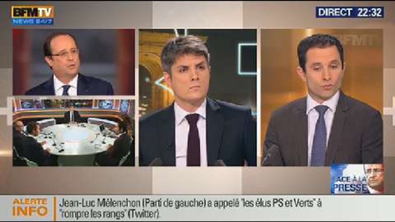 Le Soir BFM: Conférence de presse de François Hollande - 14/01 1/3