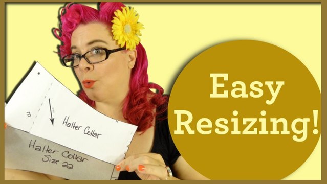 Resizing Pattern Pieces - 50s Style Halter Top (Part 2) - So Sew Vintage