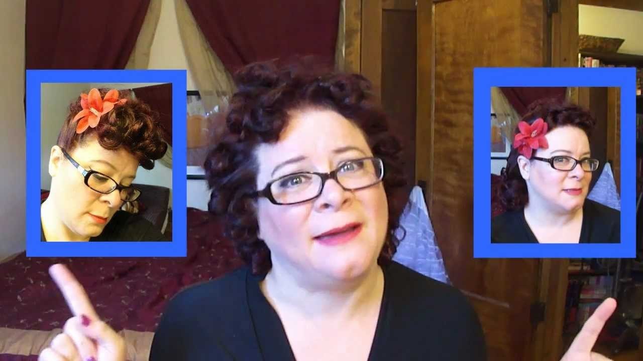 Betty Grable Curly Faux Bangs Vintage Hair Tutorial (Interactive)