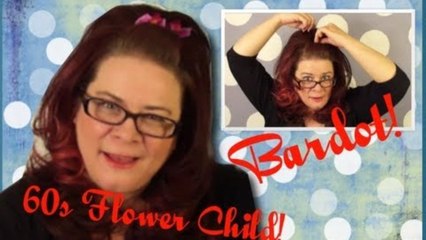Brigitte Bardot 60s Flower Child Inspired Vintage Hair Tutorial