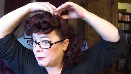 Updo Choice-Betty Grable Curly Faux Bangs (Interactive)