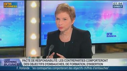 "La politique de l'offre n'est pas admise dans tout le pays", Laurence Parisot, dans GMB - 15/01